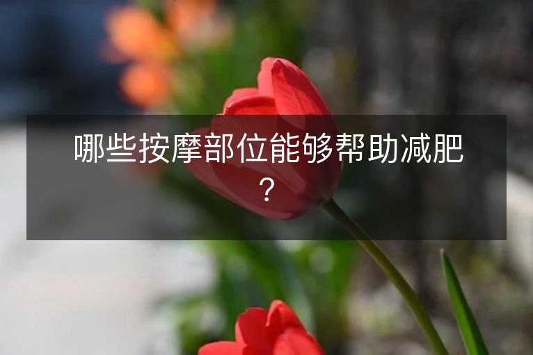 哪些按摩部位能够帮助减肥？